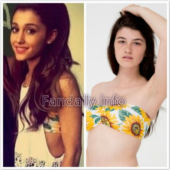Ariana Grande American Apparel Sunflower Bandeau S - Picture 1 of 4